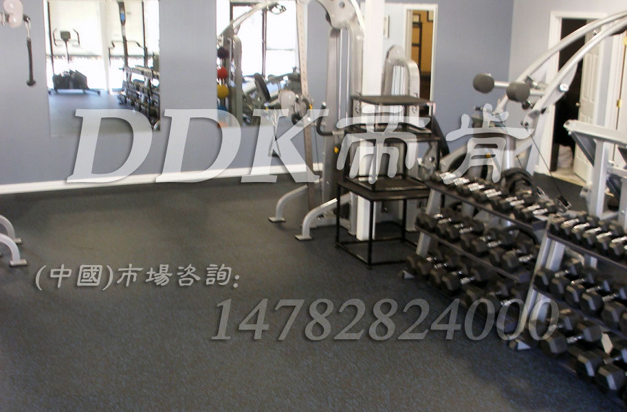 放健身器材用什么墊子？樣板圖片,帝肯(DDK)_S3020_P500（Niki|耐柯）效果圖，健身房防震地墊